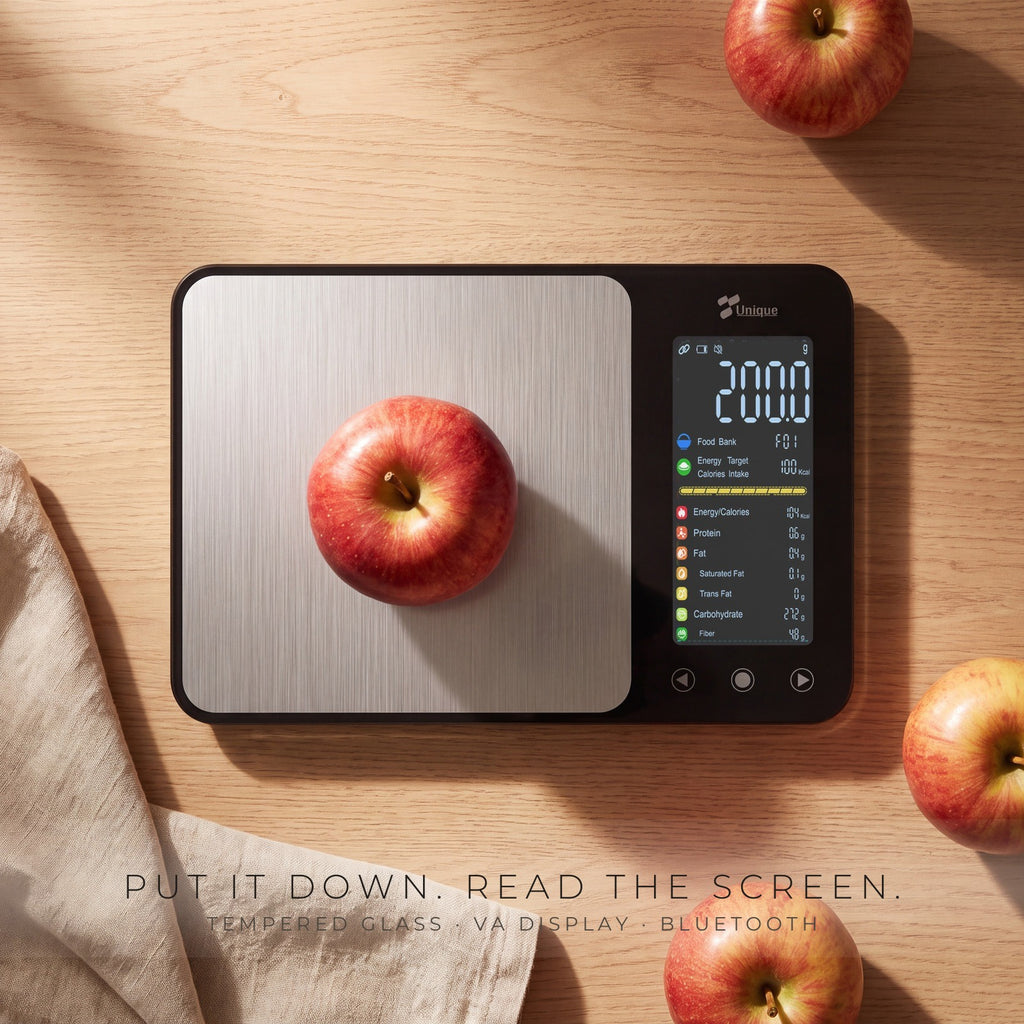 Zivol Clarity with an apple — put it down, read the screen