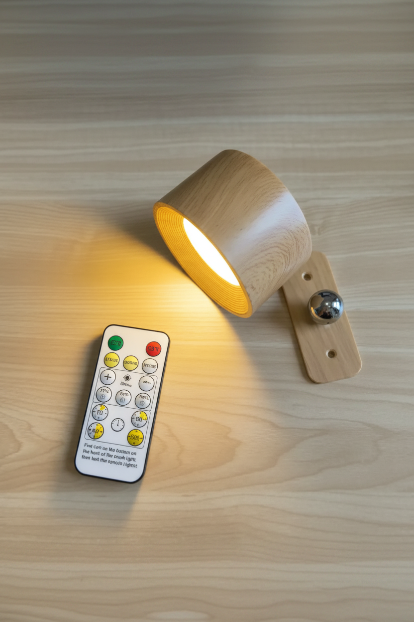 Rechargeable LED Wall Lamp with Remote