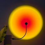Energy Efficient Sunset Lamp with 7 Color LED Lighting