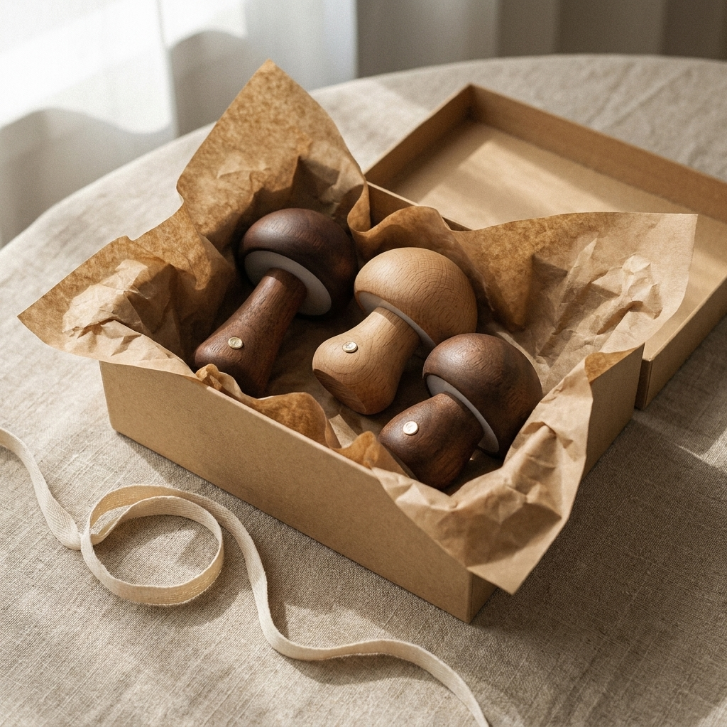The Grove Set packed in a kraft gift box