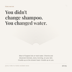 Hard water in England — chlorine and dissolved minerals reach your skin every morning