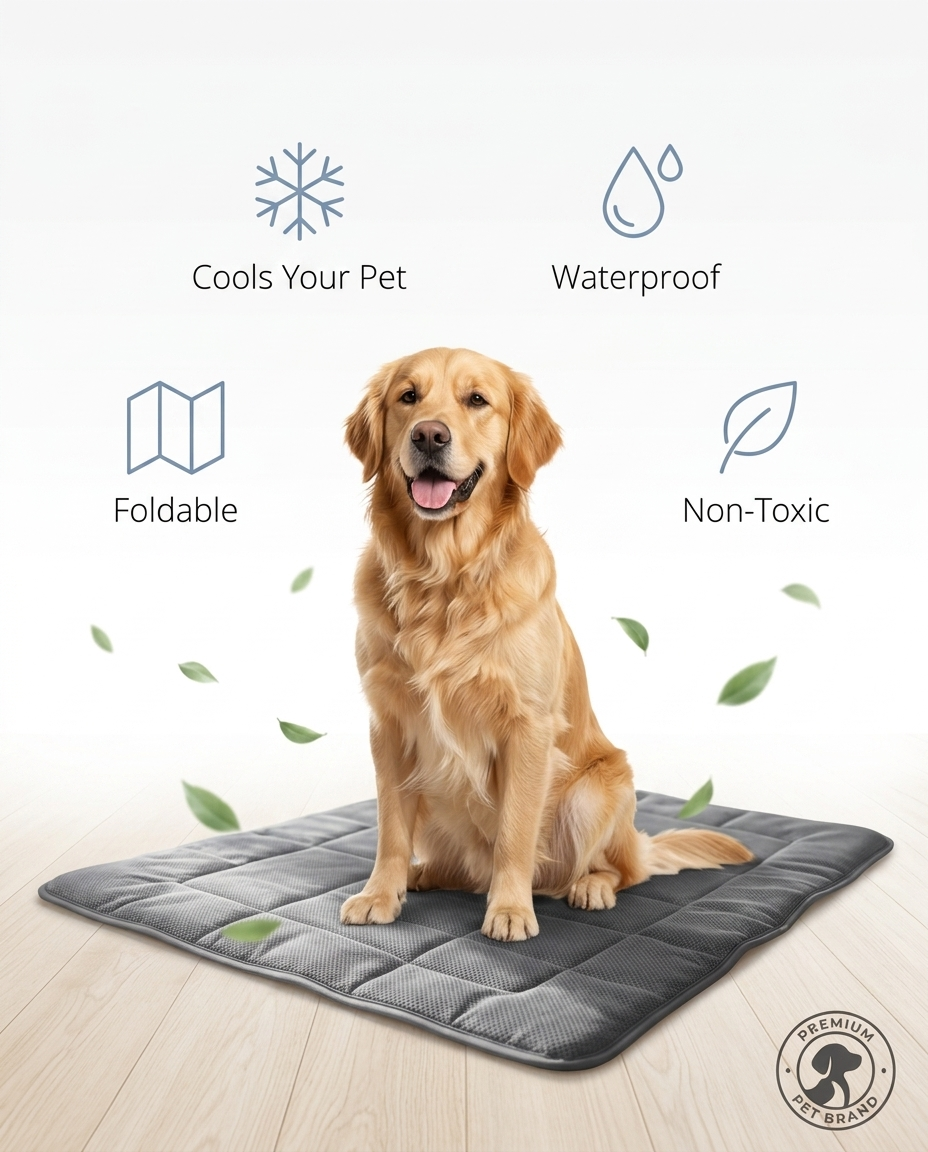 Zivol Cool — Pet Cooling Mat for Dogs & Cats | Instant Cool-Down, No Gel
