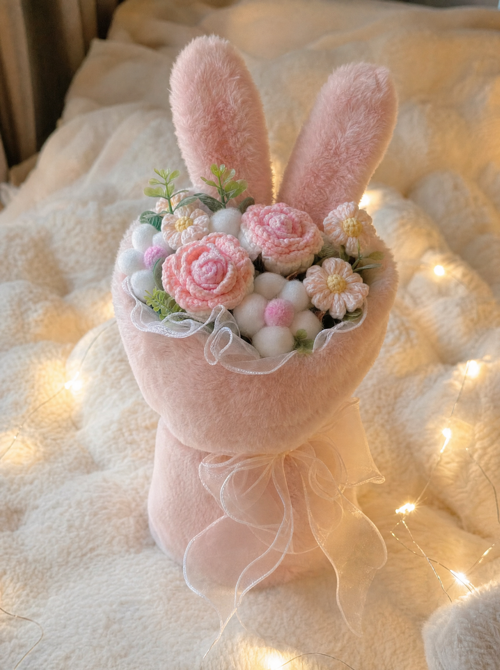 Zivol Bloom — Hand-Knitted Bunny Bouquet