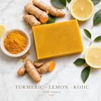 Zivol Glow soap ingredients - turmeric, lemon and kojic, 100% natural