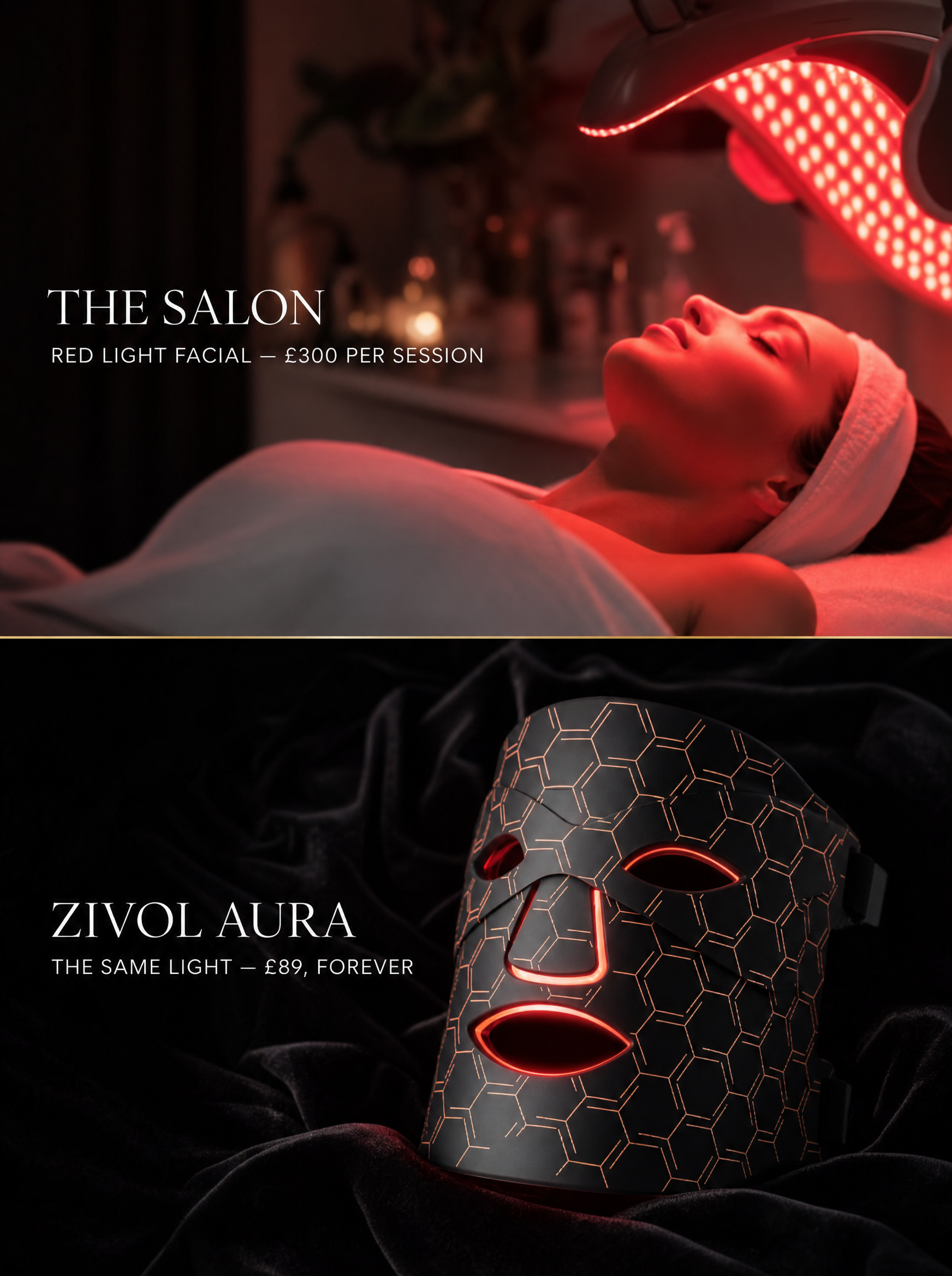 Zivol Aura — LED Light Therapy Face Mask