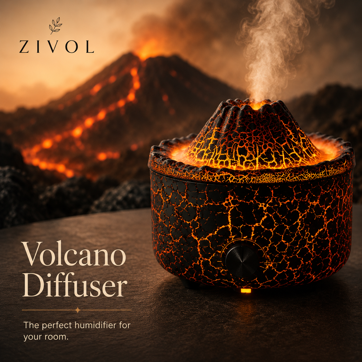 Lava Volcano Diffuser & Humidifier